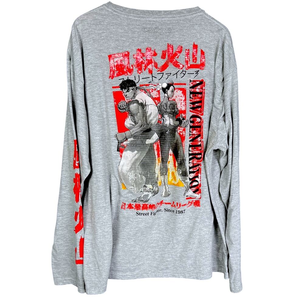 Capcom Street Fighter New Generation Long Sleeve Graphic T-Shirt - 3XL